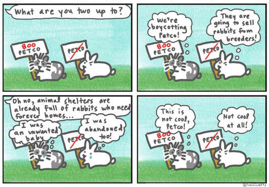 Boycott Petco comic (published 9/1/2024)