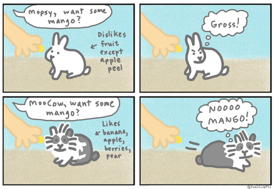 Mopsy and MooCow try mango Comic
