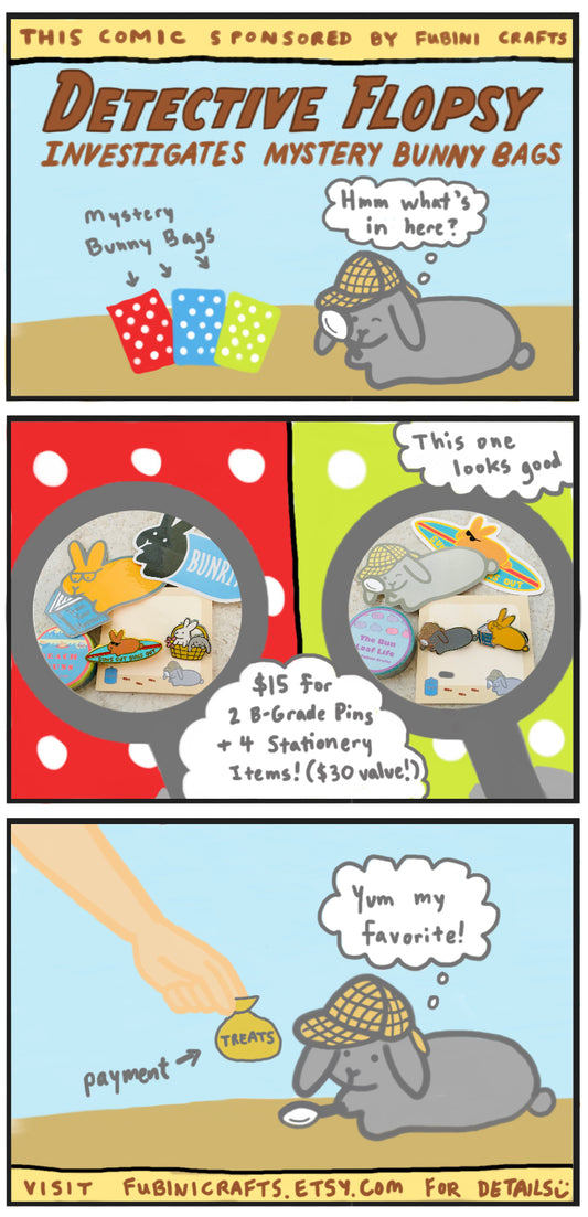 Detective Flopsy Investigates Mystery Bunny Bags Comic (published 11/26/2022)