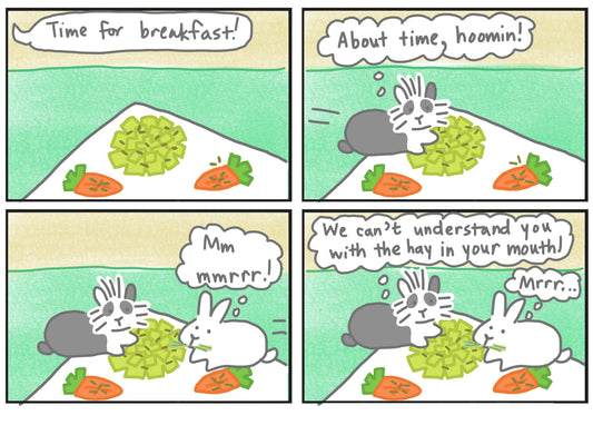 Hay in mouth comic (published 7/20/2024)