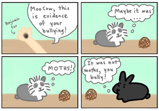 Moocow's story part 5 fluffy bully comic (published 9/24/2023)