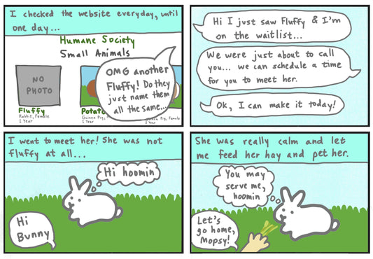 Mopsy's story part 1 comic (published 10/15/2023)