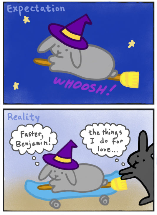 Witch Bunny Halloween Comic (published 10/29/2022)