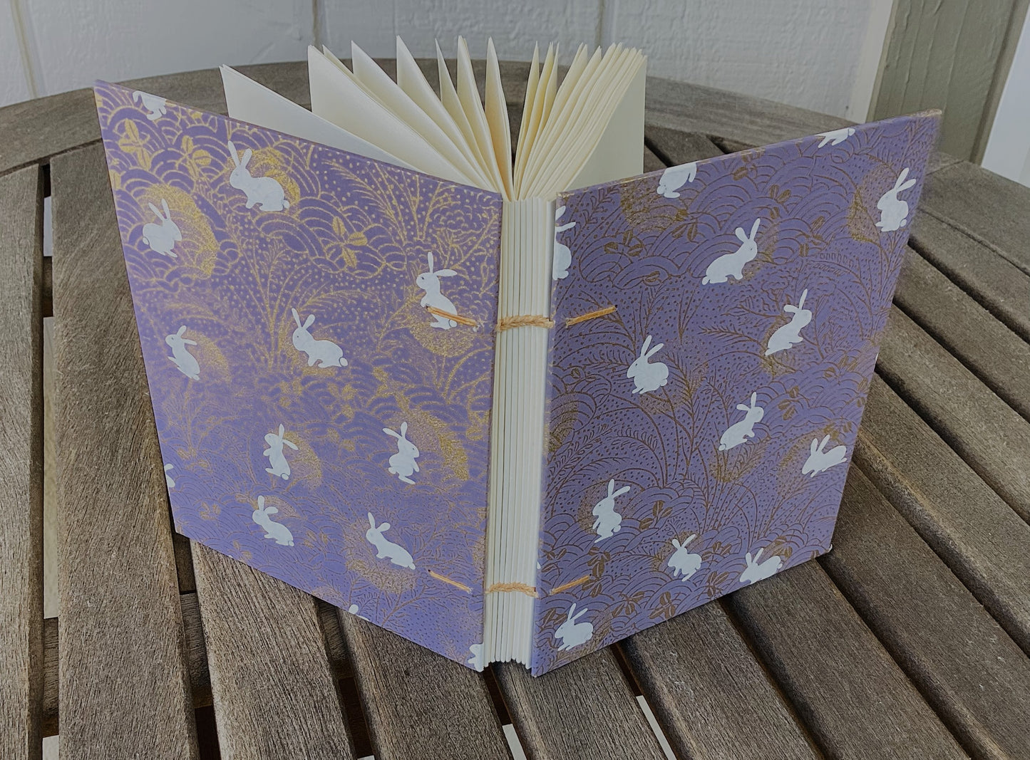 Purple & Gold Bunny Journal