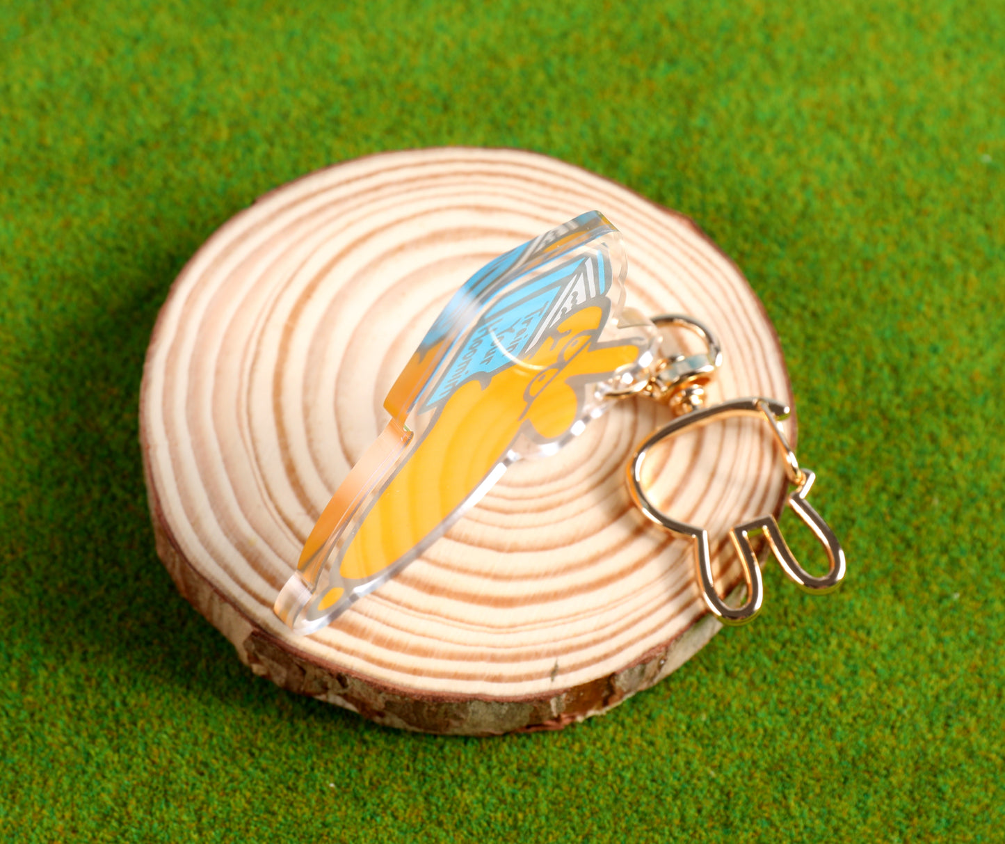 Book Bunny Acrylic Keychain 2.5"
