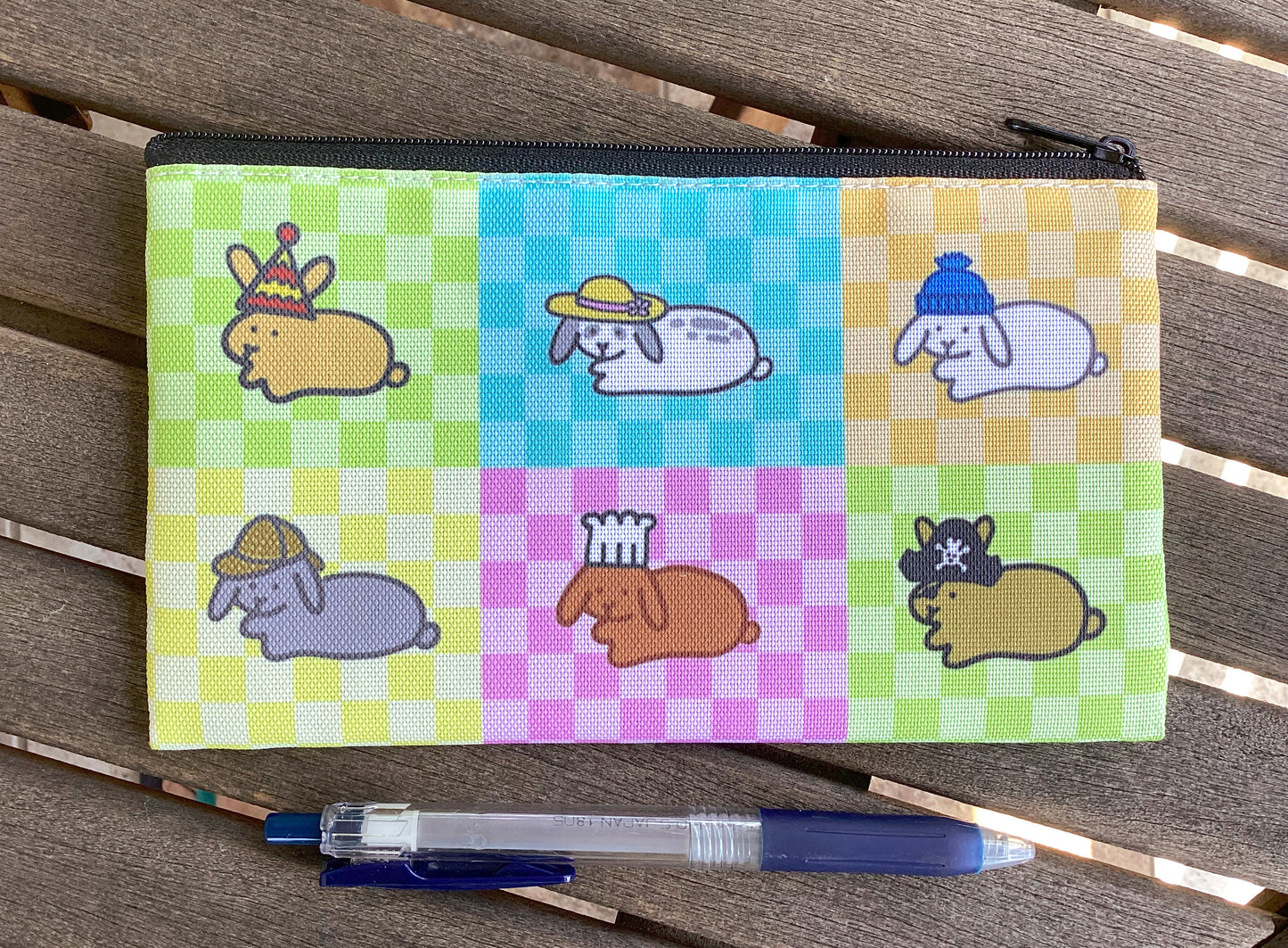 Bunnies with Hats Pencil Case