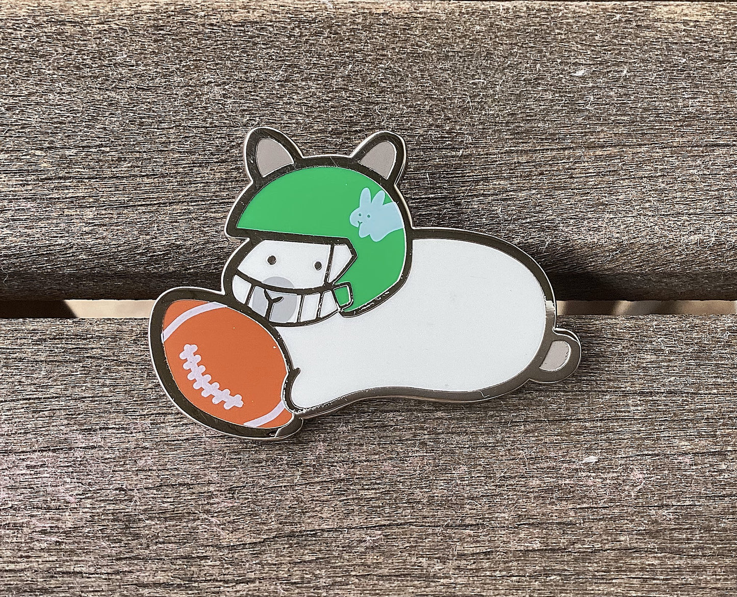 Football Bunny Pin