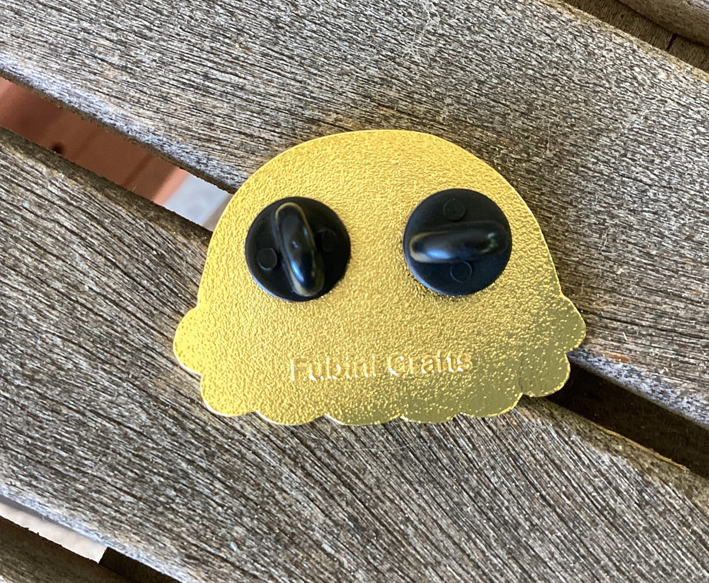 Rainbow Bunny Pin with Glitter