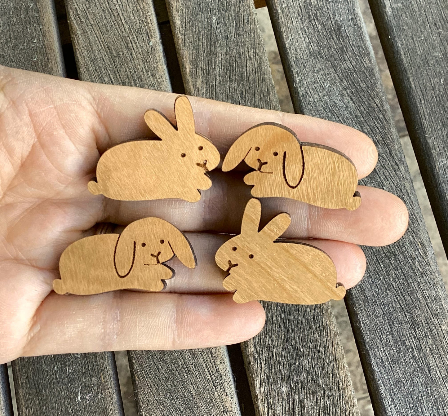 Small Bunny Magnets (Set of 4)