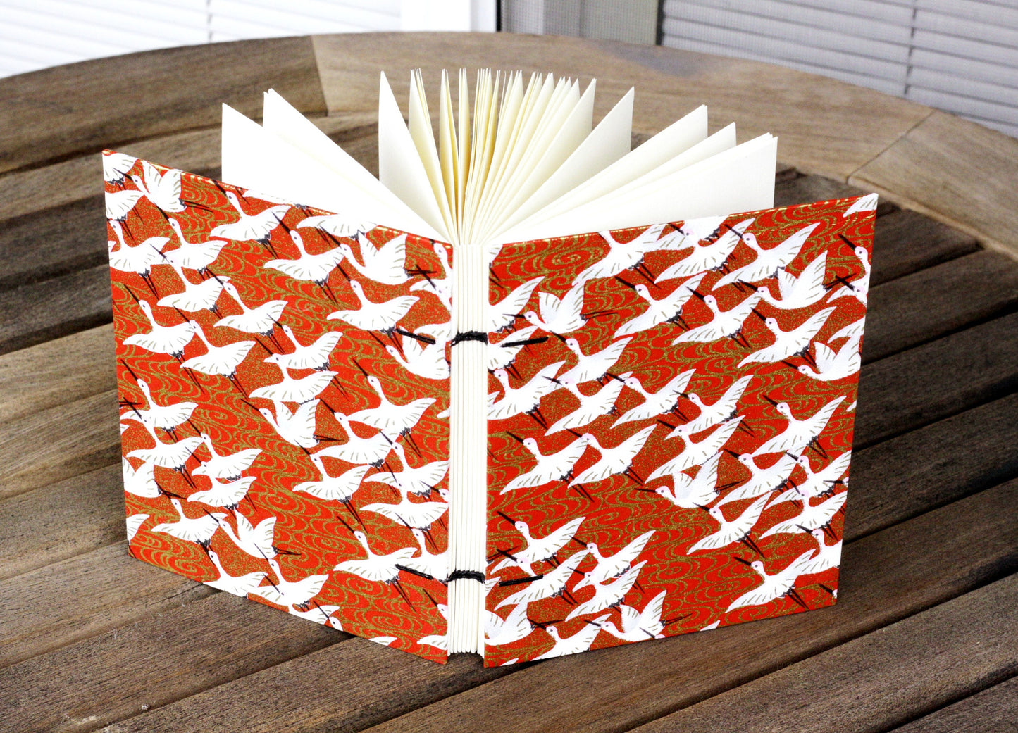 Red & Gold Crane Journal