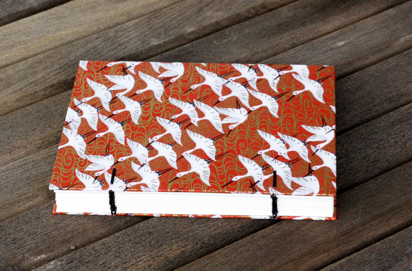 Red & Gold Crane Journal