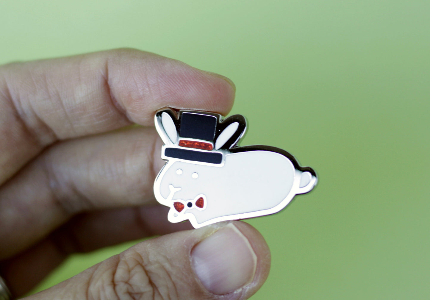 Bunny Magician in Top Hat Pin
