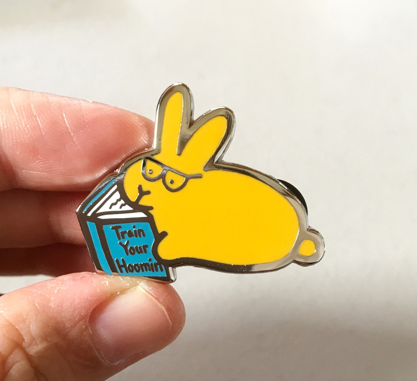 Book Bunny Pin (How to Train Your Hoomin)