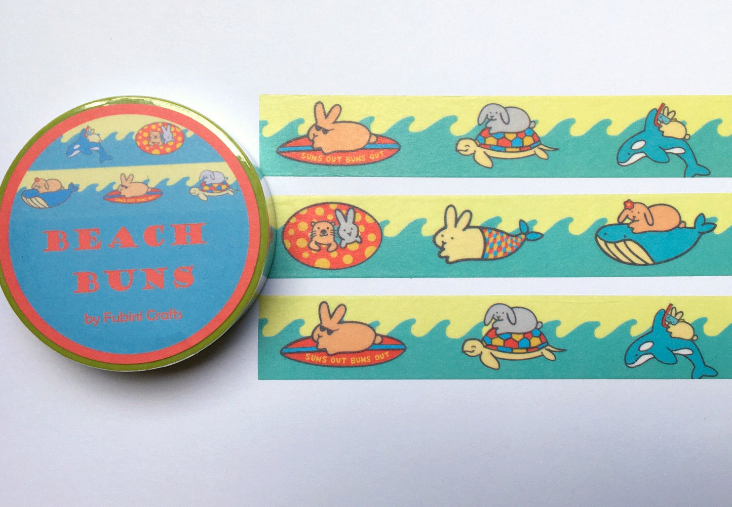 Beach Buns Washi Tape 15mm x 10m