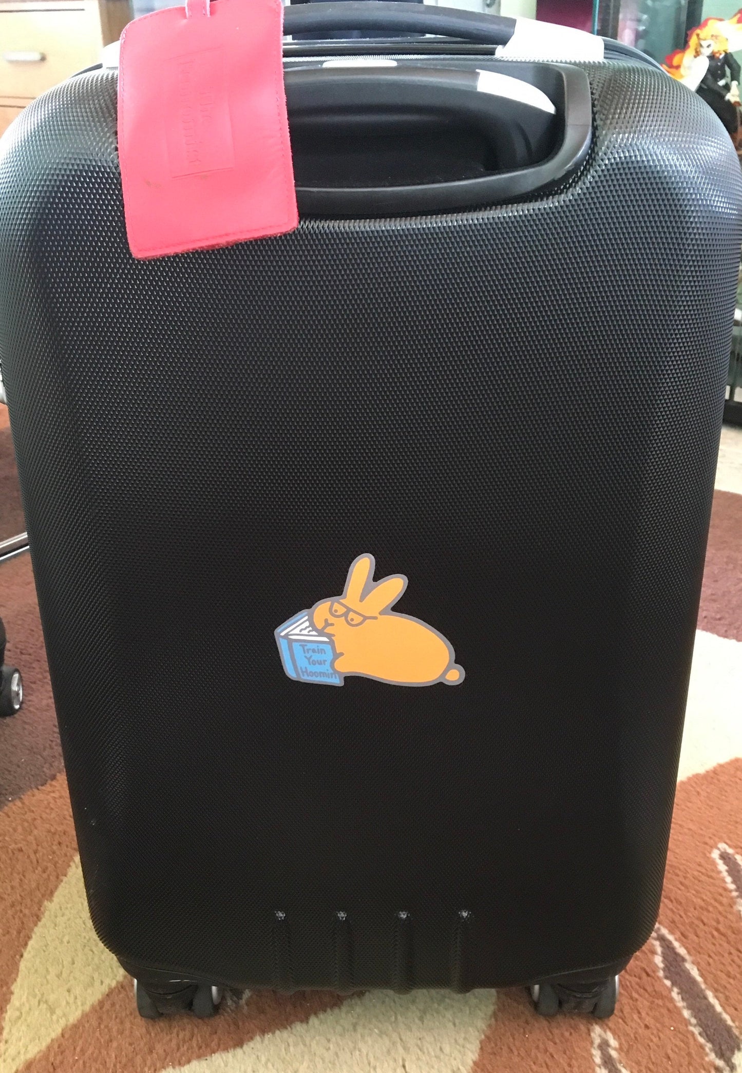 Book Bunny 4” Sticker (Train Your Hoomin)