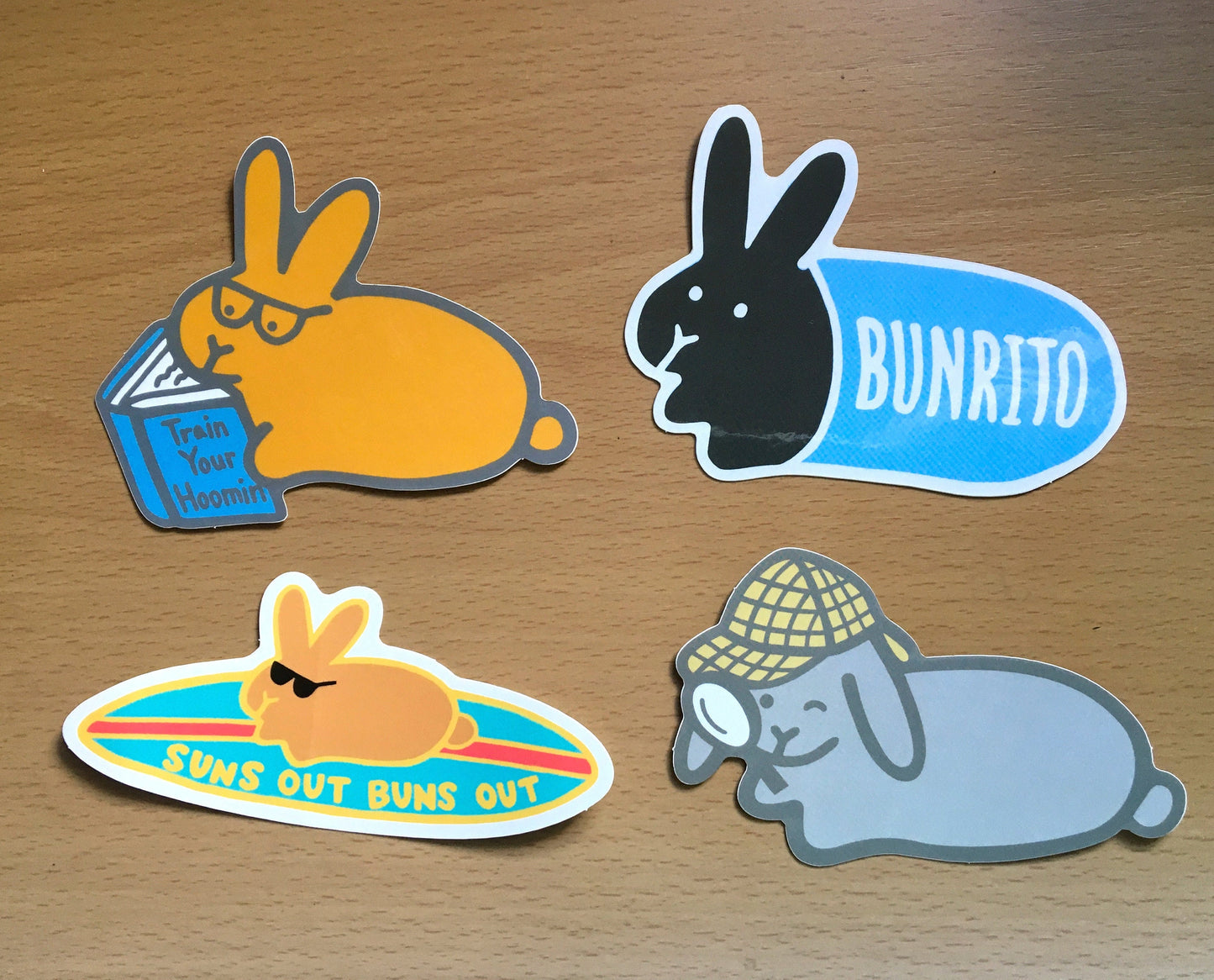 Big Bunny Sticker Bundle Four Pack