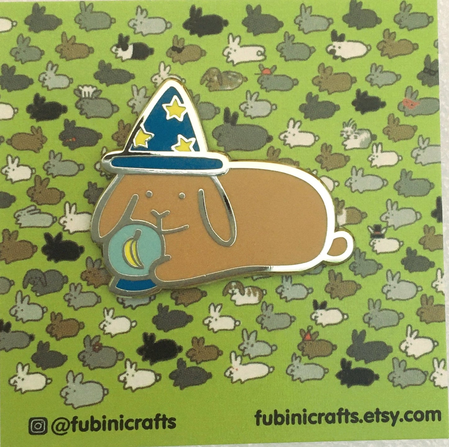 Wizard Rabbit Pin