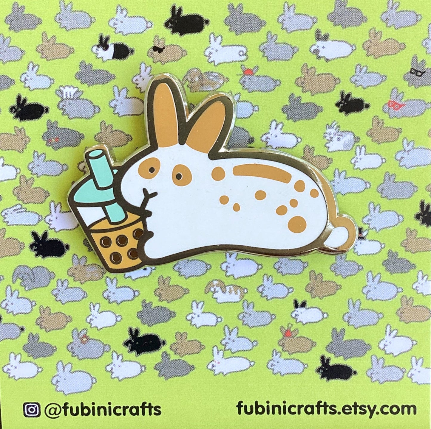 Boba Bunny Pin