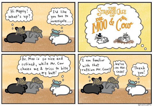 The strange case of Dr. Moo & Mr. Cow part 1 comic (published 10/13/2024)