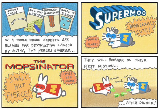Introducing Super Buns comic (published 2/25/2024)