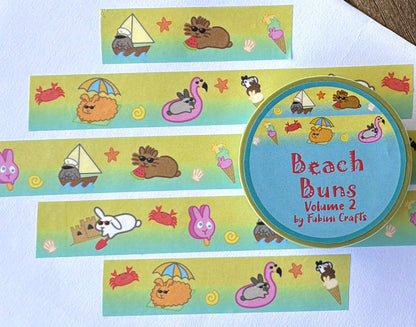 Beach Buns Volume 2 Washi Tape 15mm x 10m