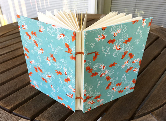 Orange Goldfish Blue Journal