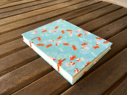 Orange Goldfish Blue Journal