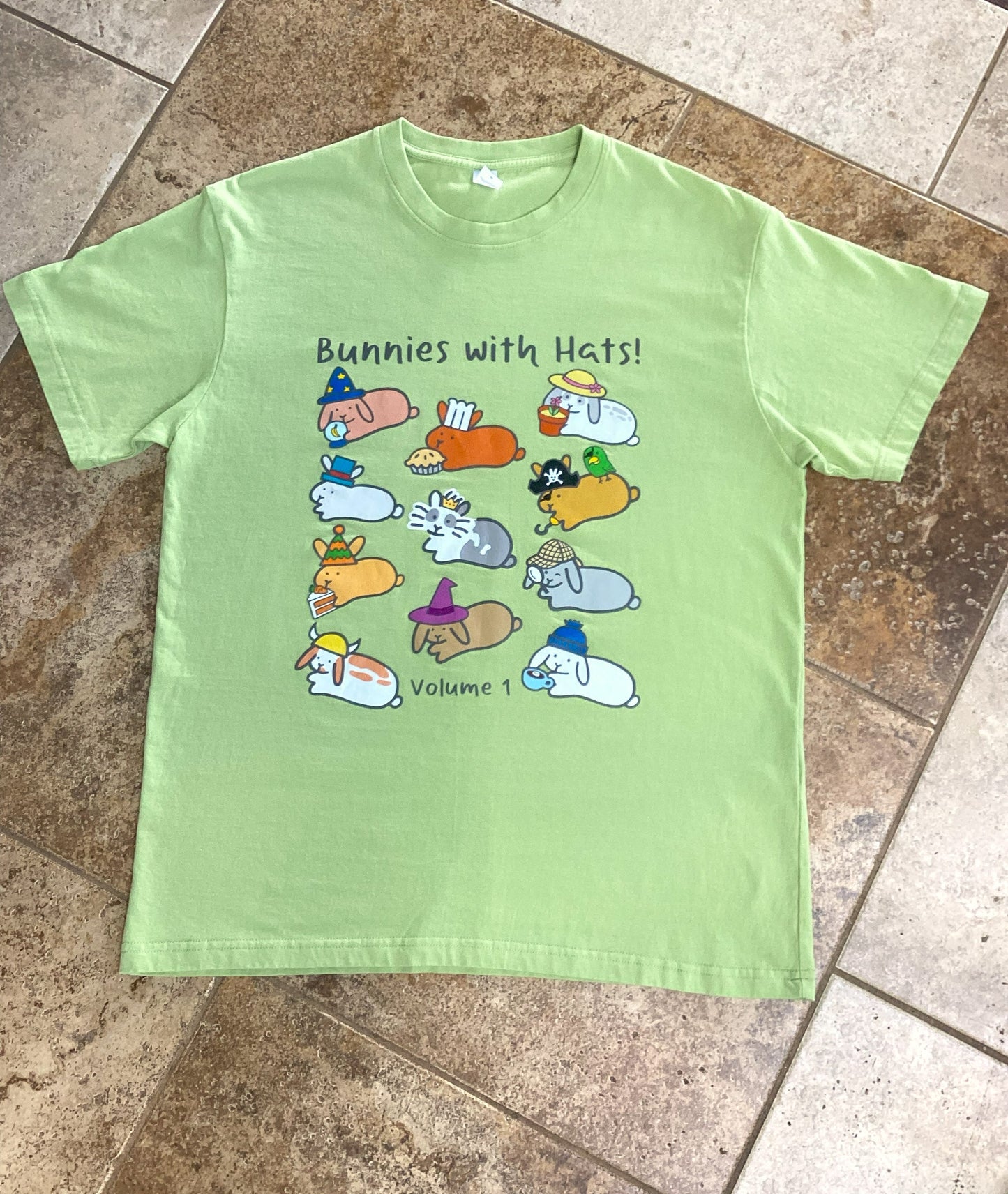 T-shirt - Bunnies with Hats Volume 1