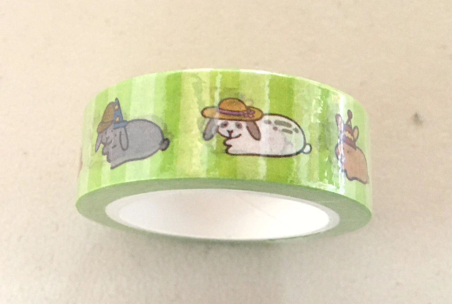 Bunnies with Hats Volume 1 Washi Tape 15mm x 10m