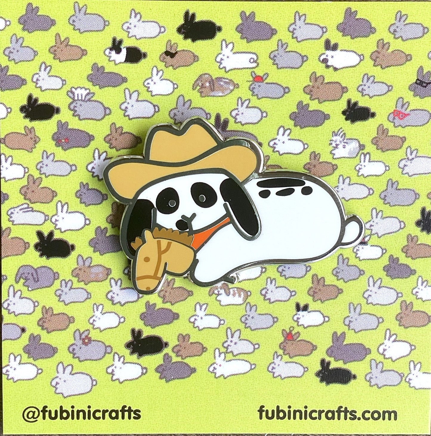 Cowboy Bunny Pin
