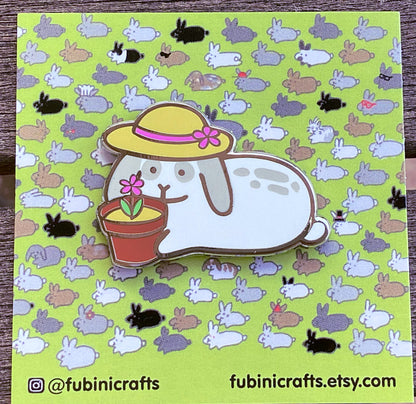 Gardener Bunny Pin