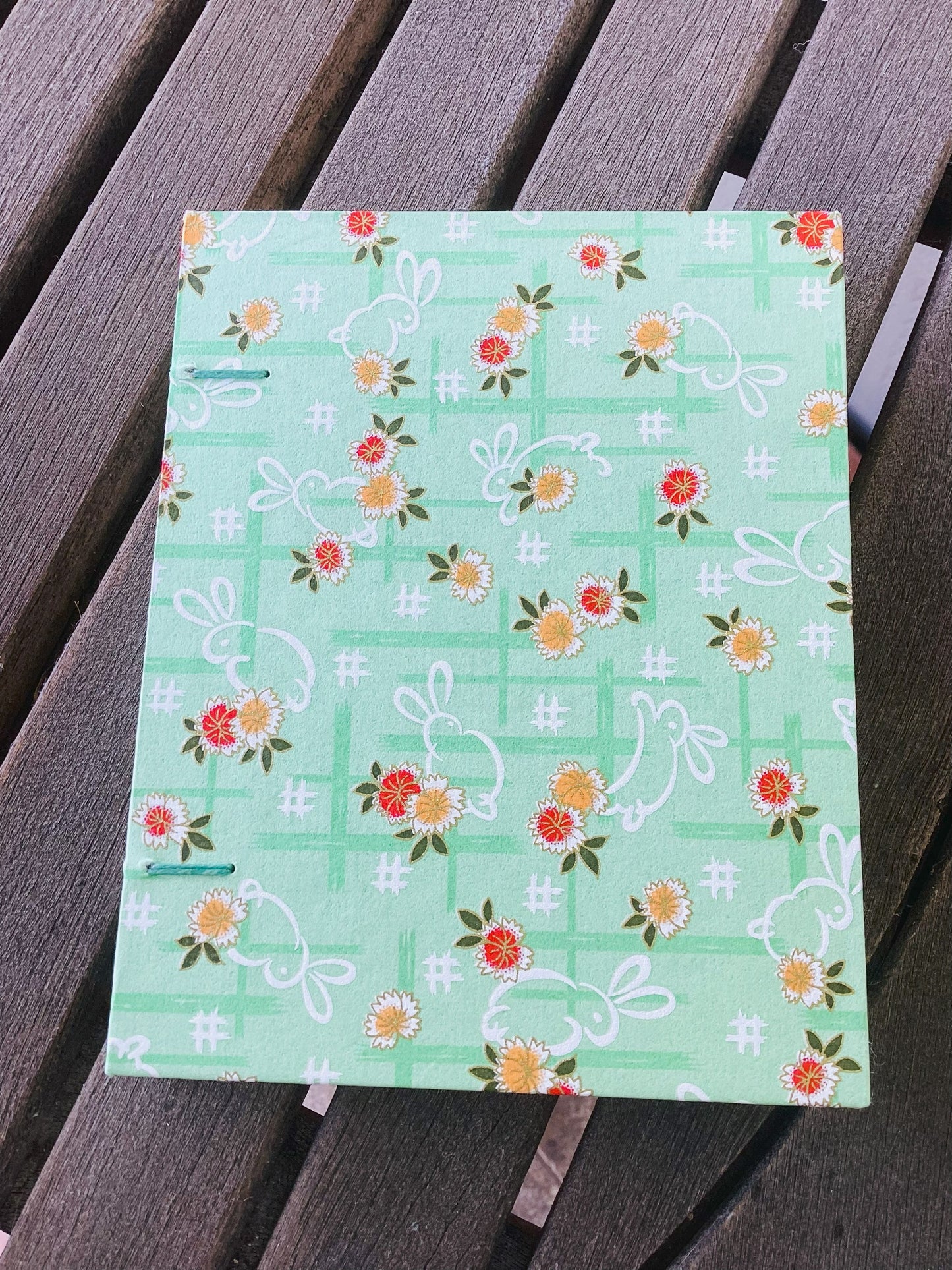 Light Green Bunny Rabbit Journal