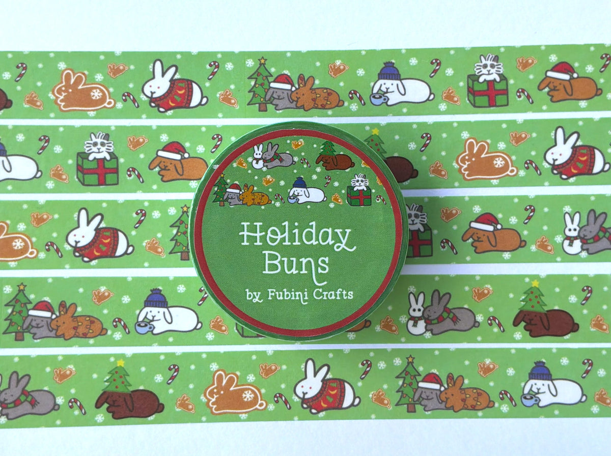 Holiday Buns Washi Tape 15mm x 10m