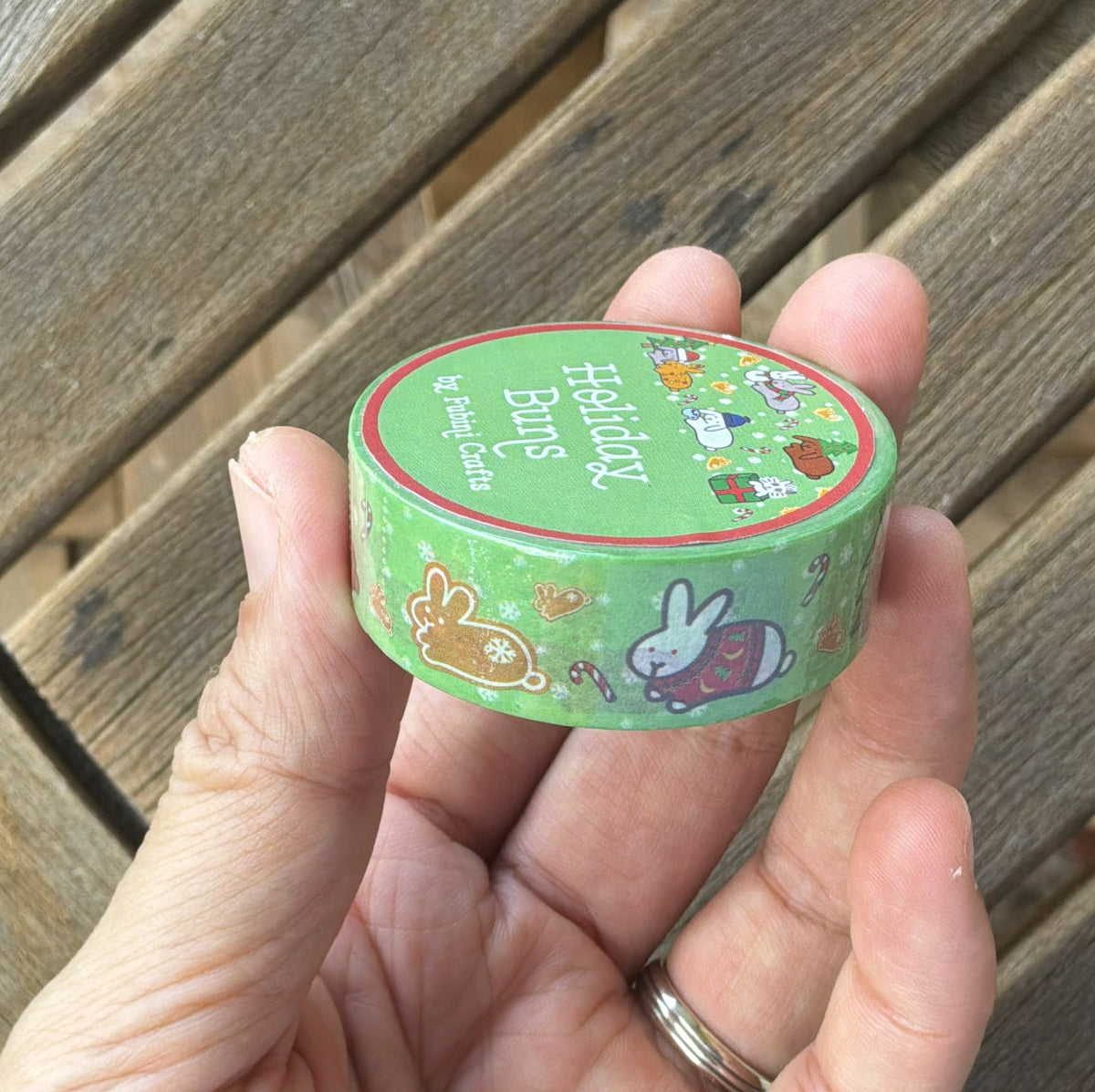 Holiday Buns Washi Tape 15mm x 10m