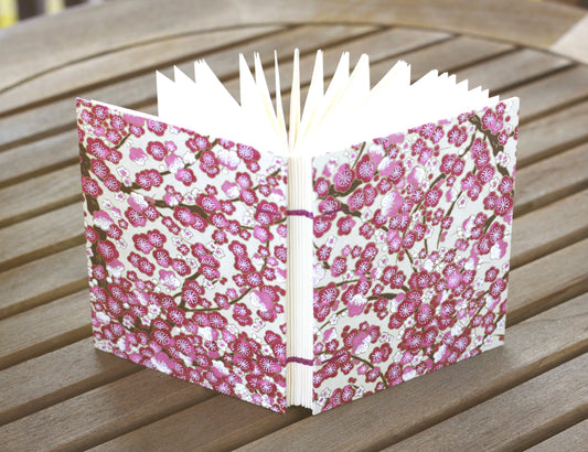 Magenta Cherry Blossoms Handmade Journal