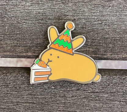 Party Bun Enamel Pin