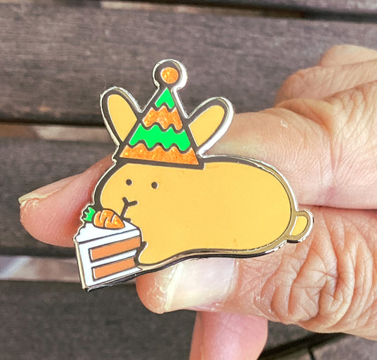 Party Bun Enamel Pin