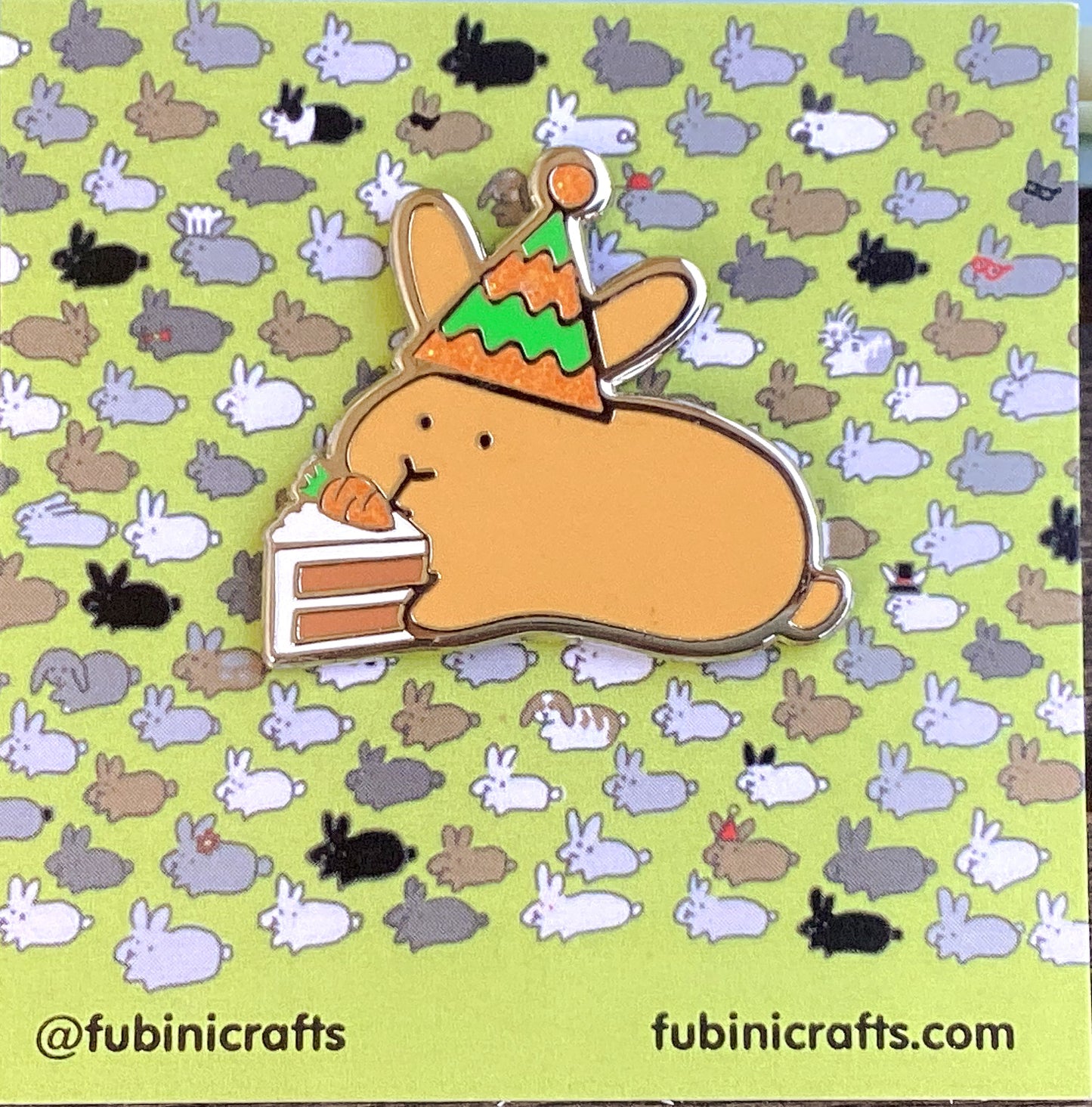 Party Bun Enamel Pin