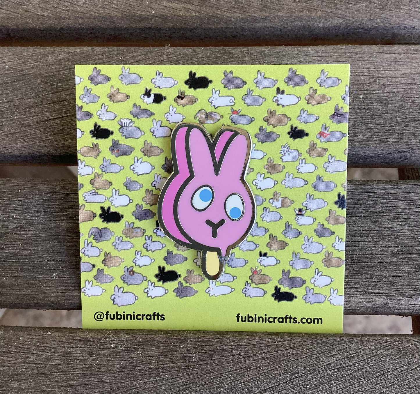 Popsicle Bunny Pin