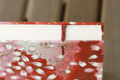 Pink & Red Cherry Blossom Petals Journal