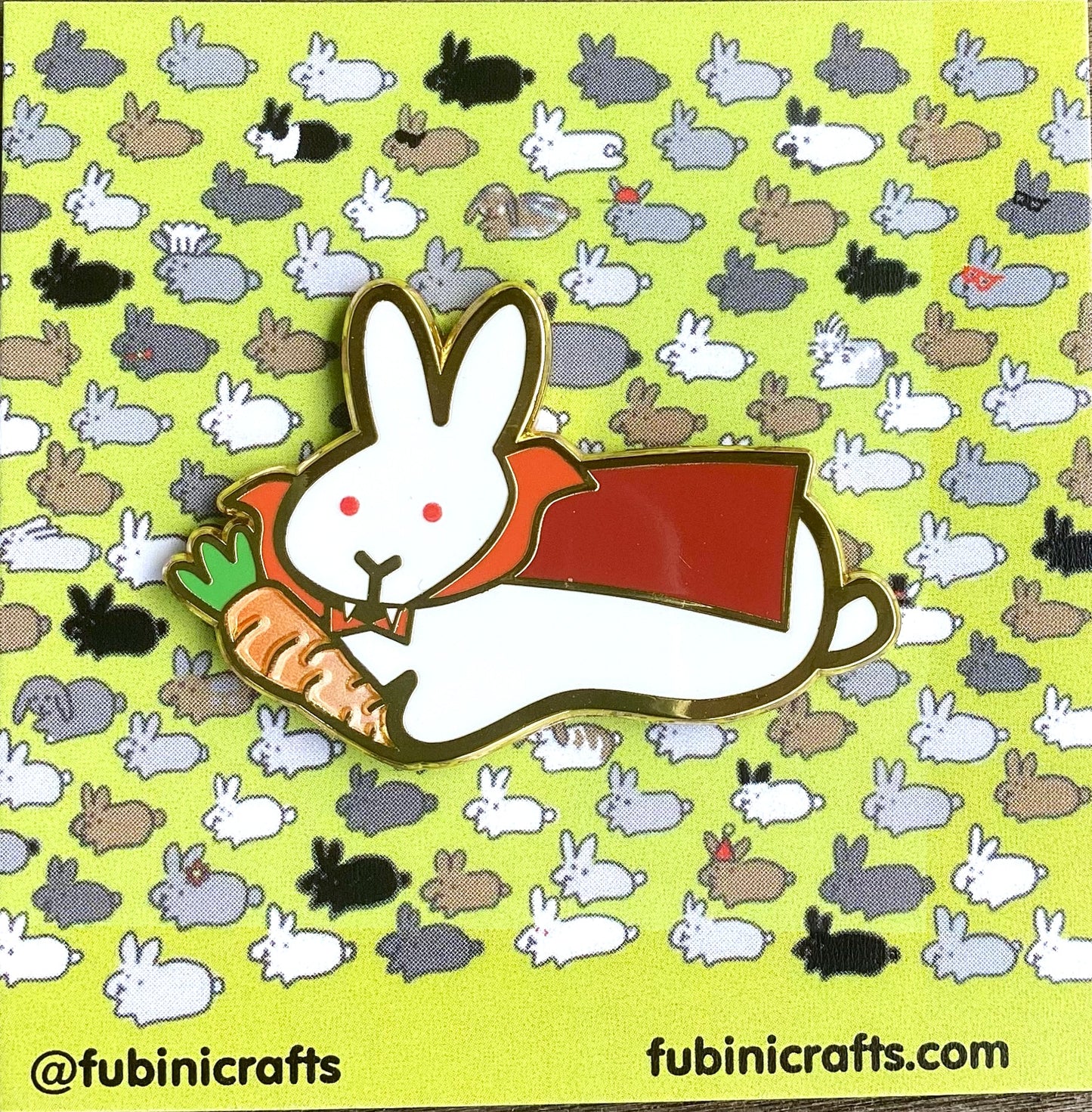 Vampire Bunny Pin