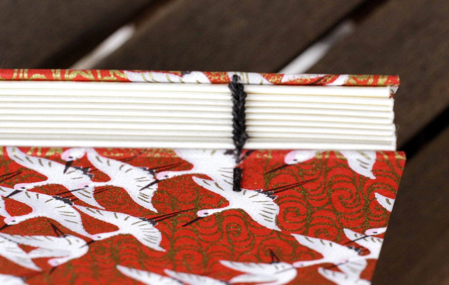 Red & Gold Crane Journal