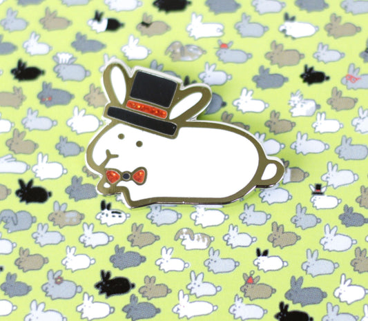 Bunny Magician in Top Hat Pin