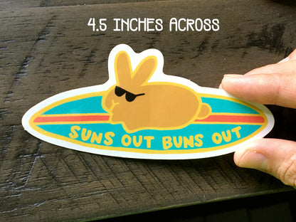 Suns Out Buns Out Sticker