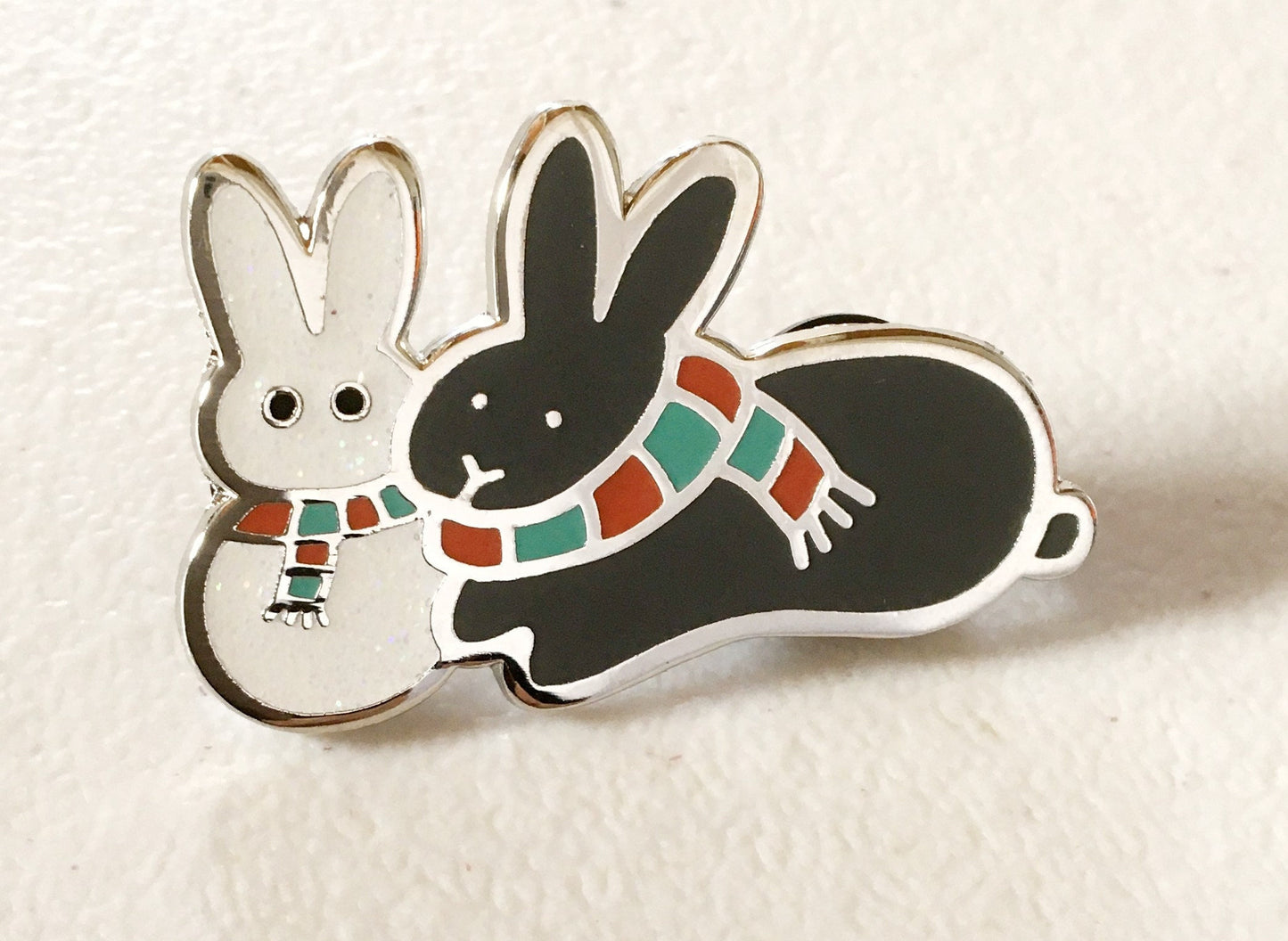 Winter Rabbit Pin