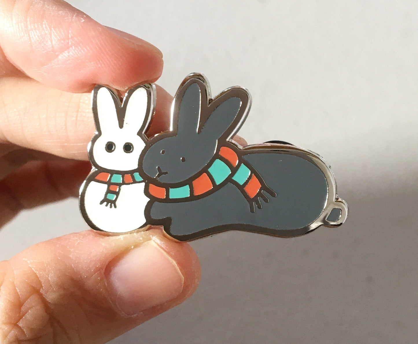 Winter Rabbit Pin