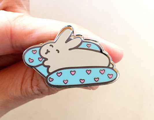 Sleepy Rabbit in Bed Pin