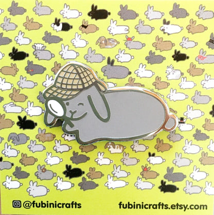 Detective Flopsy Bunny Pin