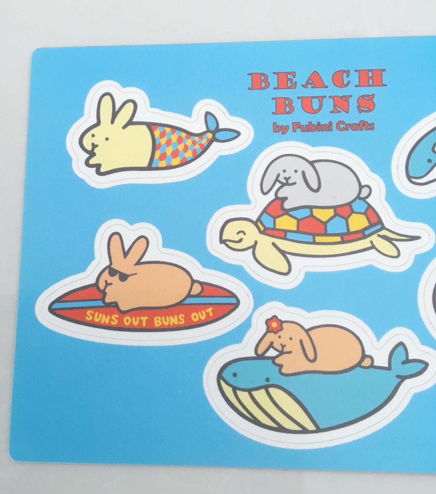 Beach Buns Sticker Sheet