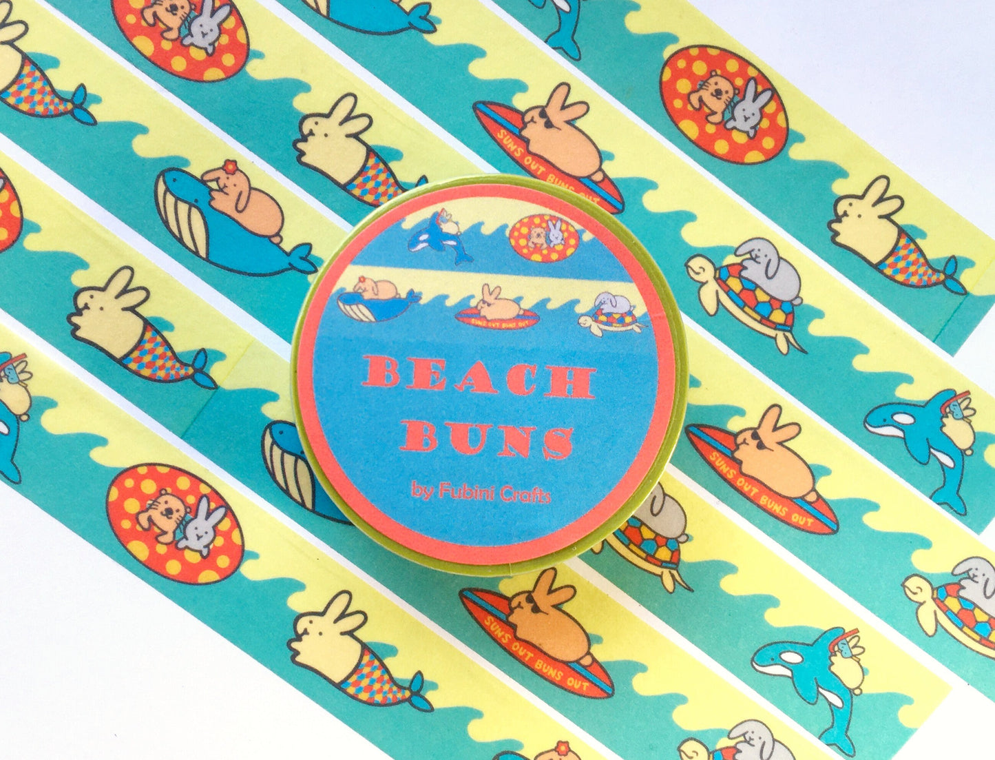 Beach Buns Washi Tape 15mm x 10m